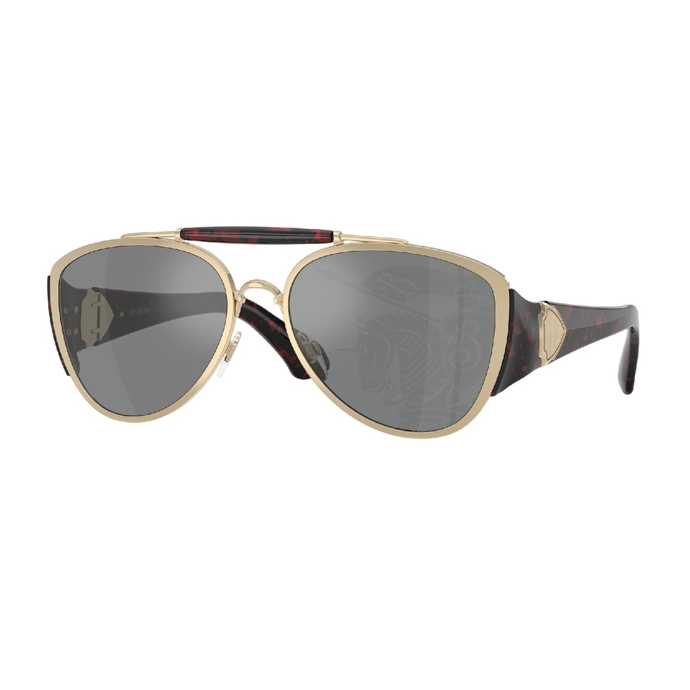 Óculos de Sol BE3161-1109AI-60 Burberry Piloto Ouro Metal