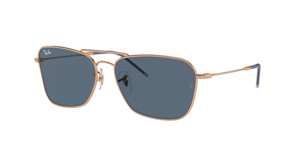 Óculos de Sol RBR0102S-92023A-58 Ray Ban Quadrado Ouro Metal
