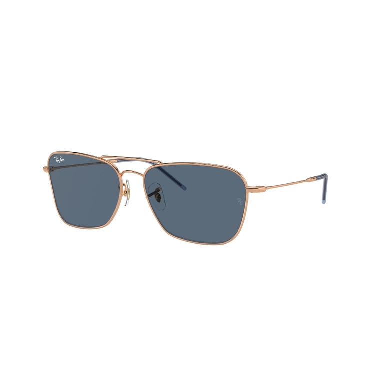Óculos de Sol RBR0102S-92023A-58 Ray Ban Quadrado Ouro Metal