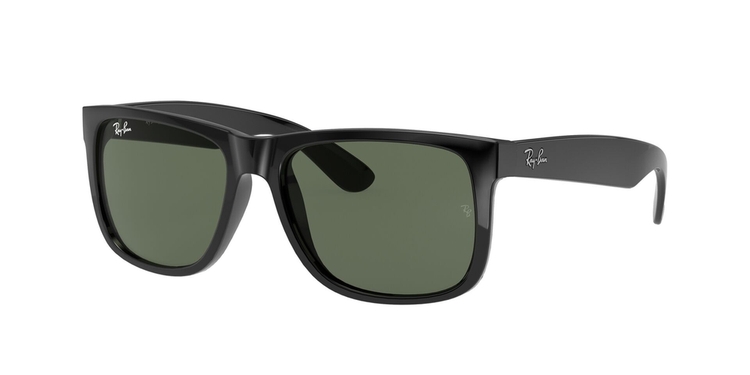 Óculos de Sol RB4165L-6018G-55 Ray Ban Quadrado Preto Náilon