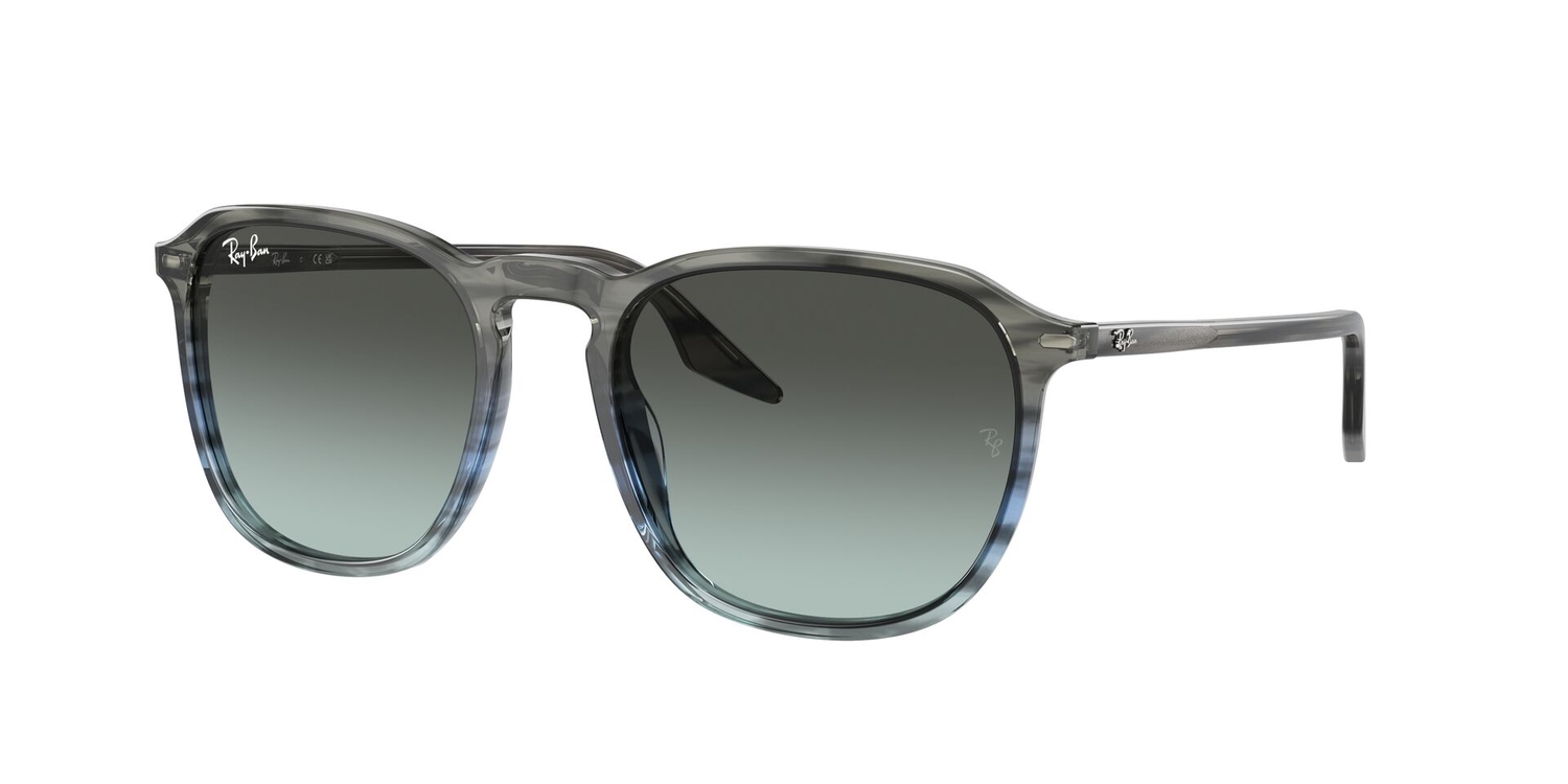 Óculos de Sol RB2203-1391GK-55 Ray Ban Quadrado Azul Acetato