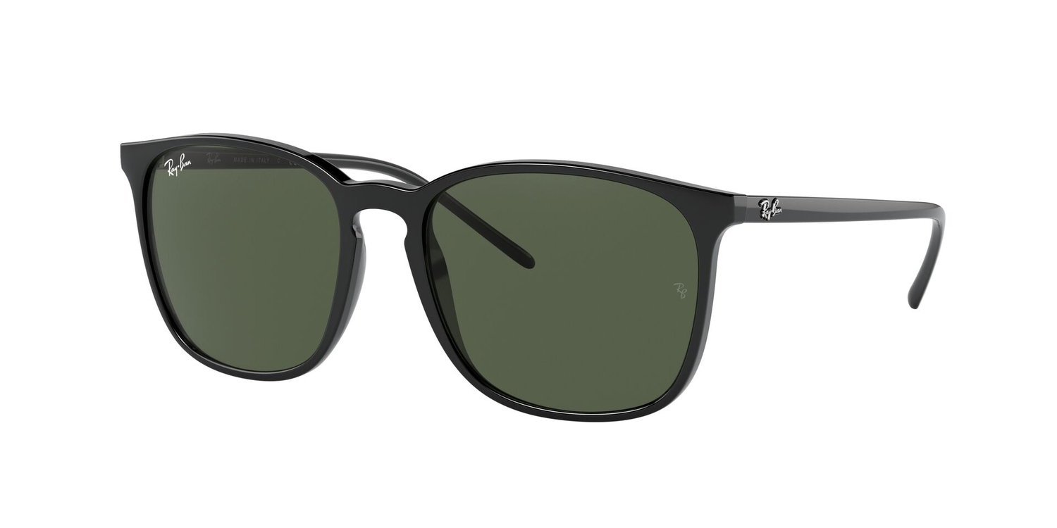 Óculos de Sol RB4387-60171-56 Ray Ban Quadrado Preto Injetado