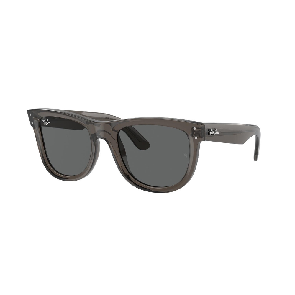 Óculos de Sol RBR0502S-6707GR-50 Ray Ban Quadrado Cinza Acetato Moldado