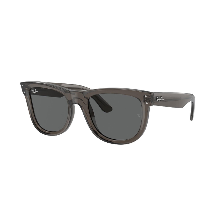 Óculos de Sol RBR0502S-6707GR-50 Ray Ban Quadrado Cinza Acetato Moldado