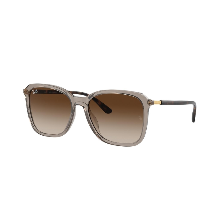 Óculos de Sol RB4417L-673713-55 Ray Ban Quadrado Marrom Injetado