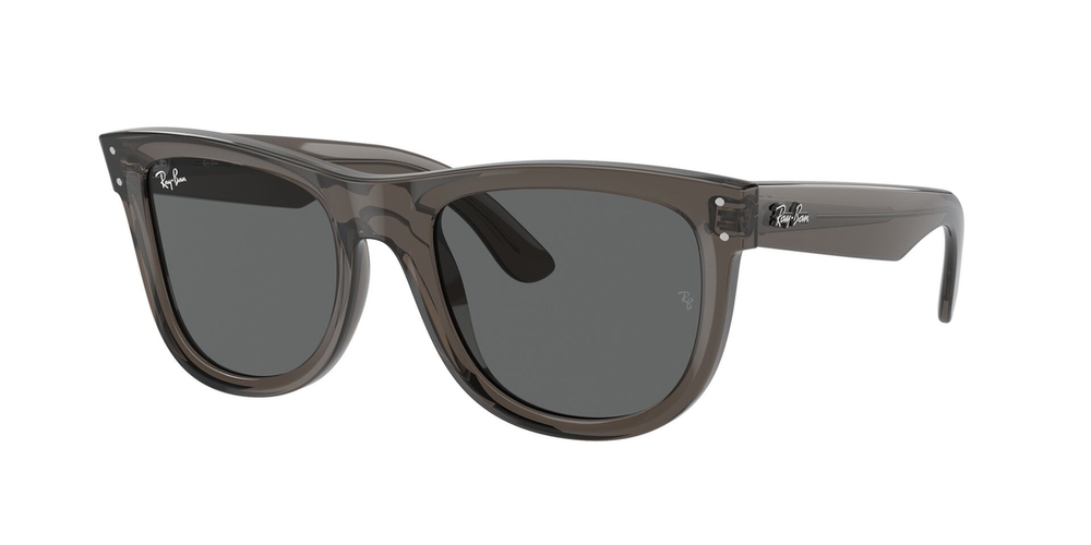 Óculos de Sol RBR0502S-6707GR-53 Ray Ban Quadrado Cinza Acetato Moldado