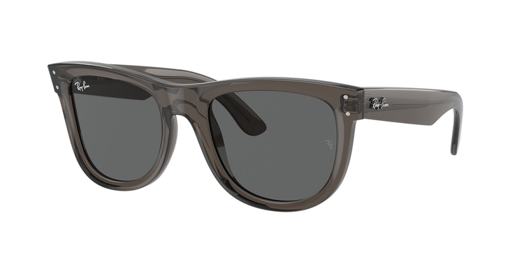 Óculos de Sol RBR0502S-6707GR-53 Ray Ban Quadrado Cinza Acetato Moldado