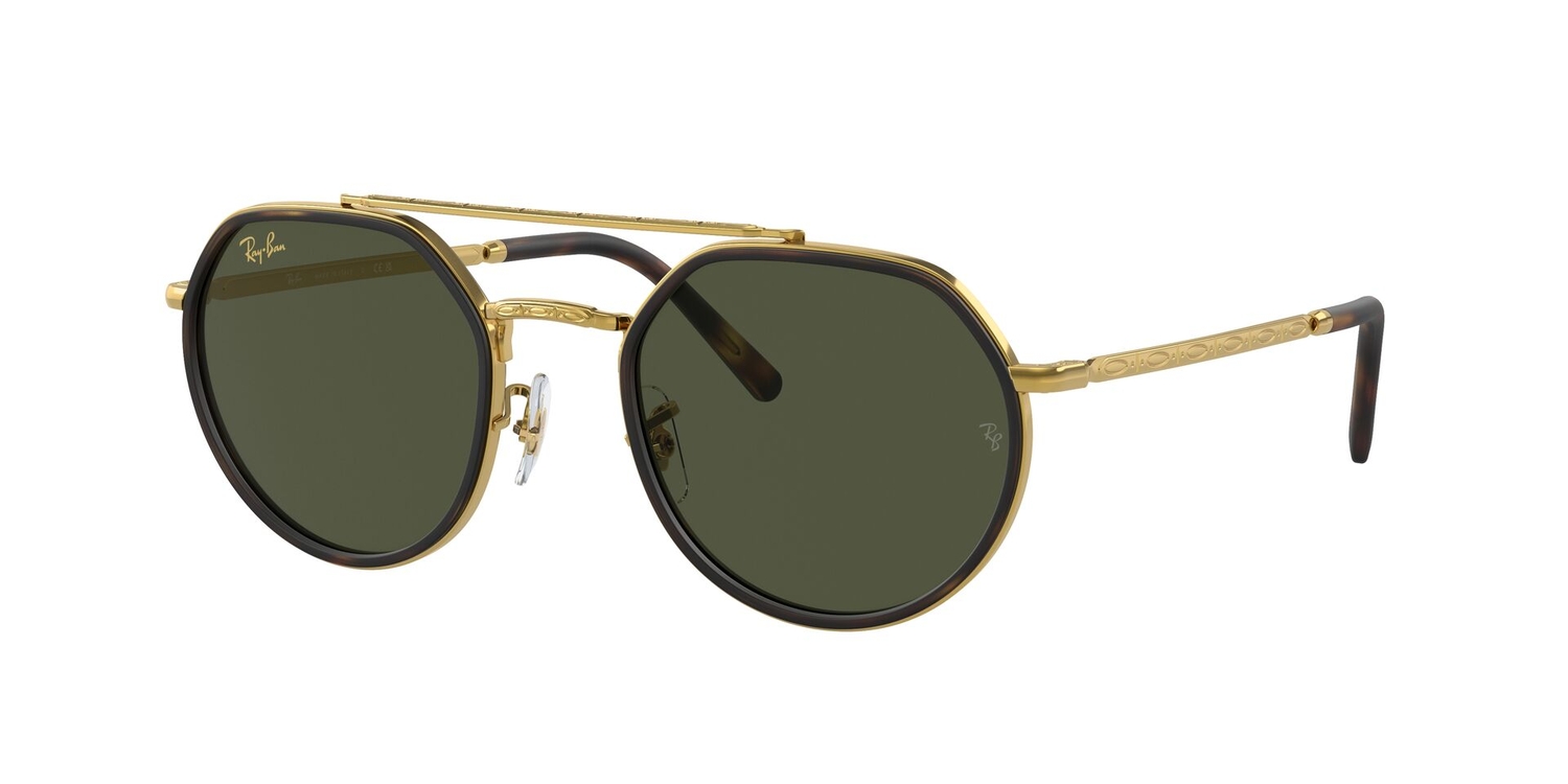 Óculos de Sol RB3765-919631-53 Ray Ban Irregular Ouro Metal