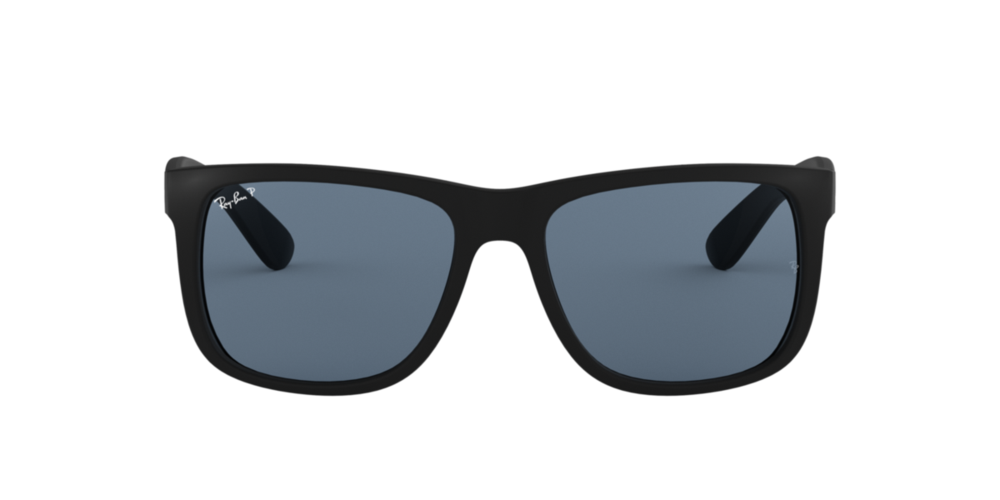 Óculos de Sol RB4165L-6222V-55 POL Ray Ban Quadrado Preto Náilon