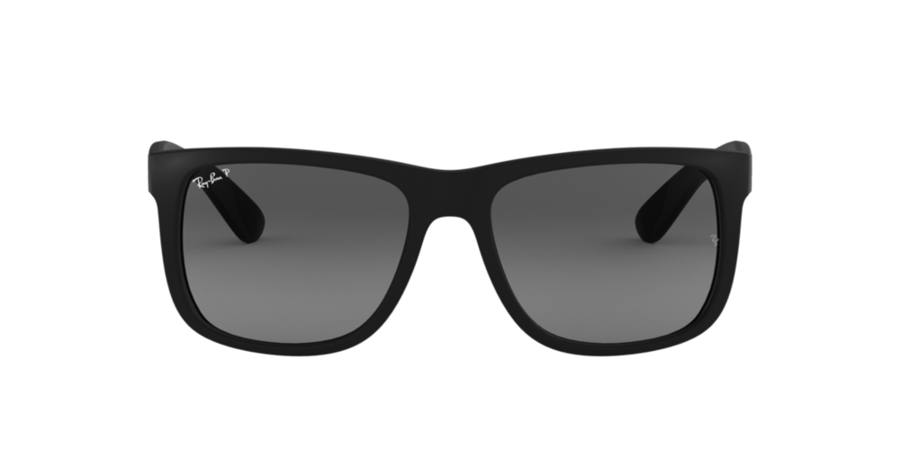 Óculos de Sol RB4165L-622T3-55 POL Ray Ban Quadrado Preto Náilon