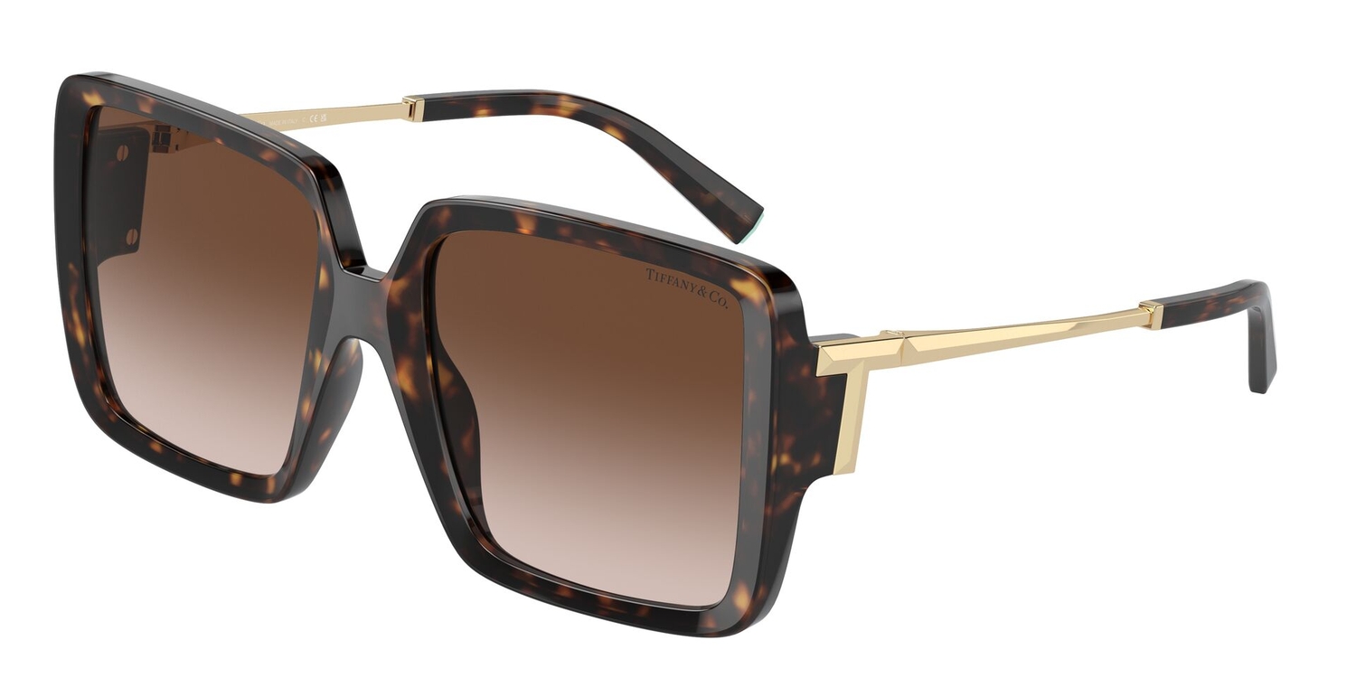 Óculos de Sol TF4212U-80153B-55 Tiffany & Co Quadrado Tartaruga Injetado