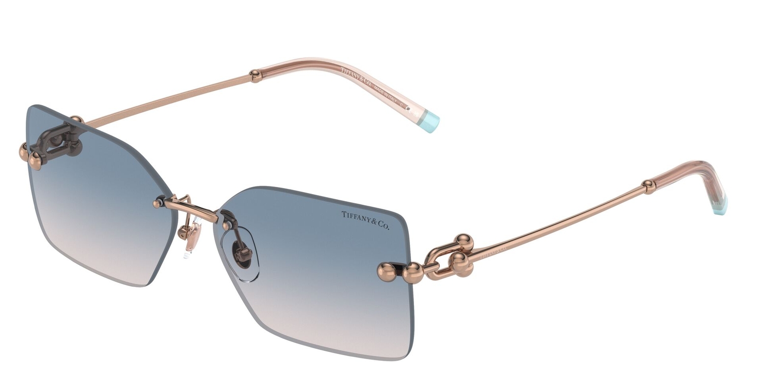 Óculos de Sol TF3088-610516-59 Tiffany & Co Retangular Vermelho Metal