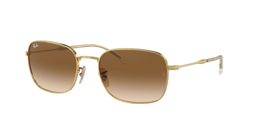 Óculos de Sol RB3706-00151-57 Ray Ban Retangular Com Cantos Arredondados Ouro Metal