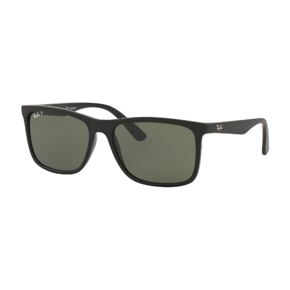 Óculos de Sol RB4373L-91699A-58 Ray Ban Retangular Com Cantos Arredondados Preto Injetado
