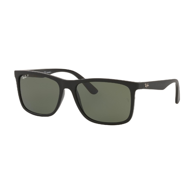 Óculos de Sol RB4373L-91699A-58 Ray Ban Retangular Com Cantos Arredondados Preto Injetado