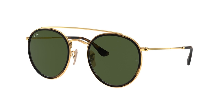 Óculos de Sol RB3647N-00157-51 Ray Ban Redondo Ouro Metal