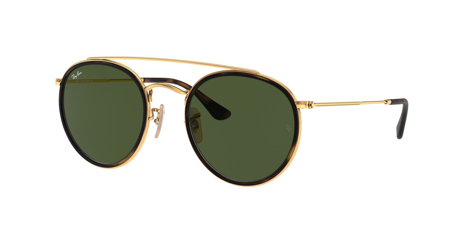 Óculos de Sol RB3647N-00157-51 Ray Ban Redondo Ouro Metal