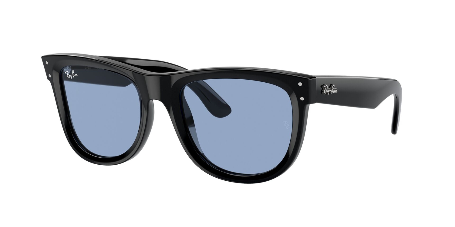 Óculos de Sol RBR0502S-667772-53 Ray Ban Quadrado Preto Acetato Moldado
