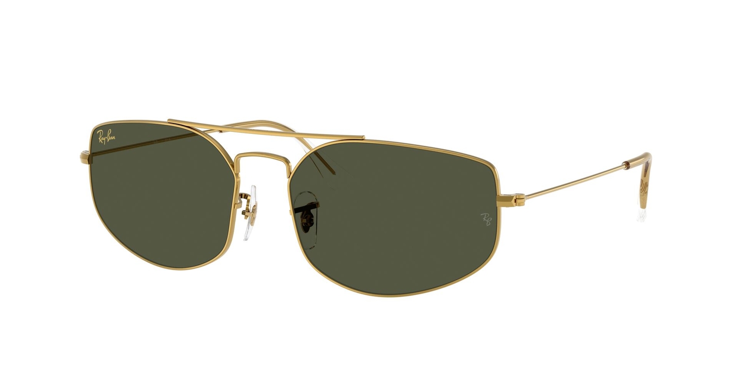 Óculos de Sol RB3845-919631-57 Ray Ban Irregular Ouro Metal