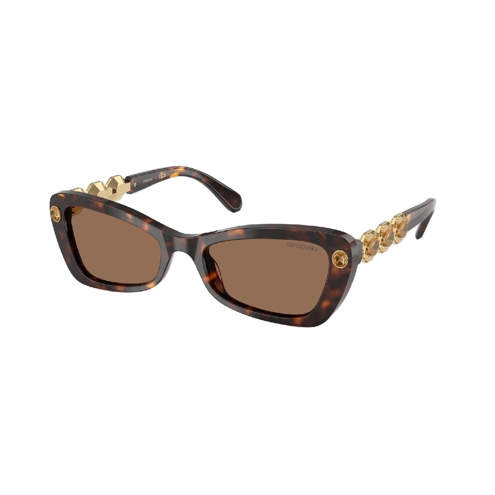 Óculos de Sol SK6033-100273-54 Swarovski Irregular Tartaruga Acetato
