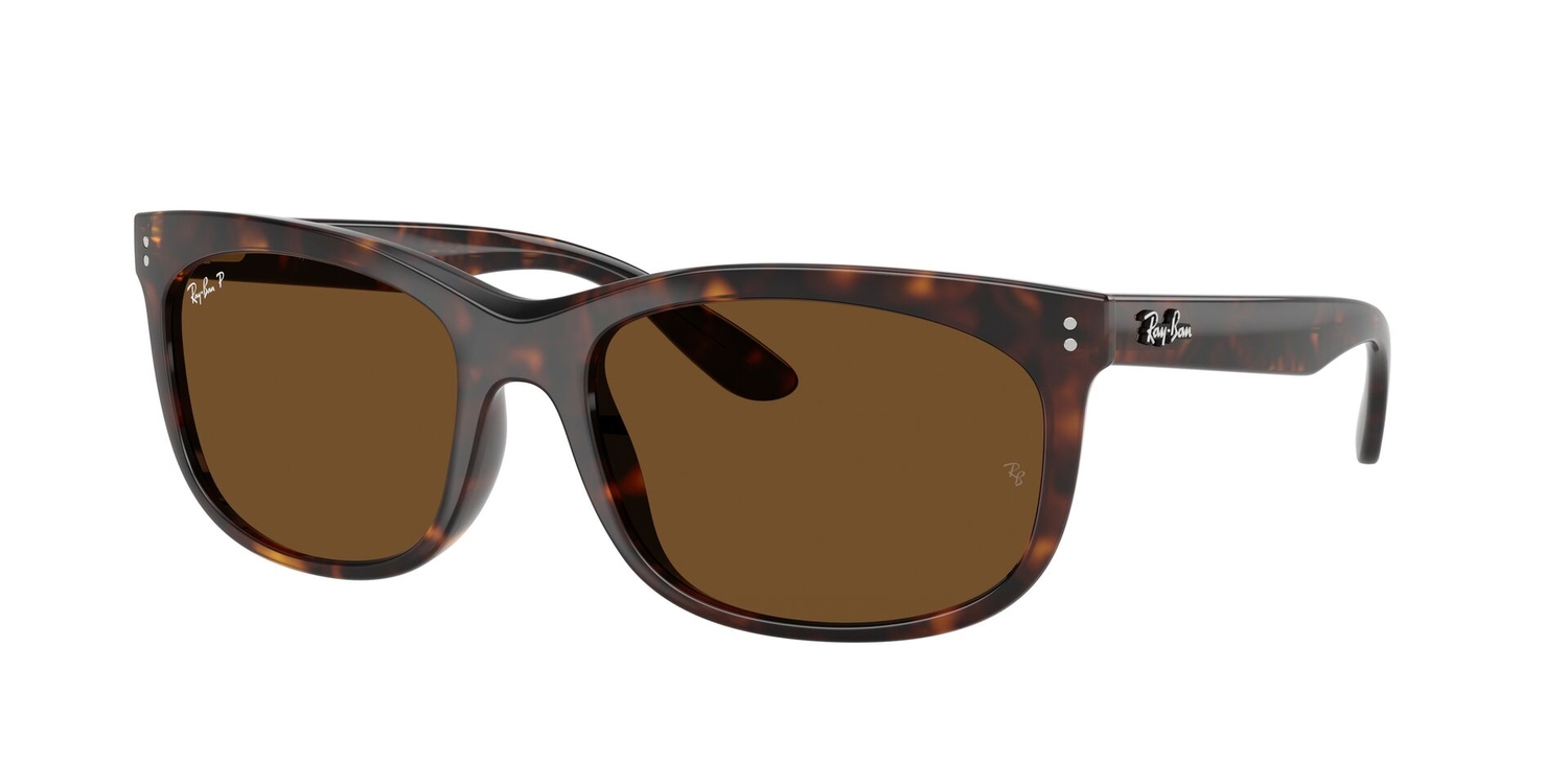 Óculos de Sol RB2389-90257-57 Ray Ban Retangular Com Cantos Arredondados Tartaruga Propionato