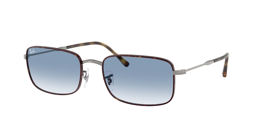 Óculos de Sol RB3746-92703F-59 Ray Ban Retangular Tartaruga Metal