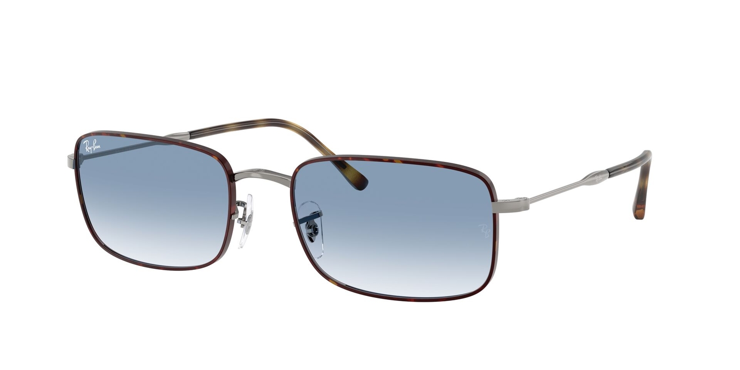 Óculos de Sol RB3746-92703F-59 Ray Ban Retangular Tartaruga Metal