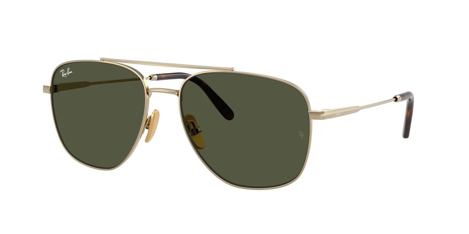 Óculos de Sol RB8097-926531-59 Ray Ban Quadrado Ouro Titânio