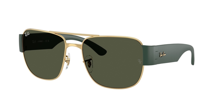 Óculos de Sol RB3756-00133-59 Ray Ban Quadrado Ouro Metal