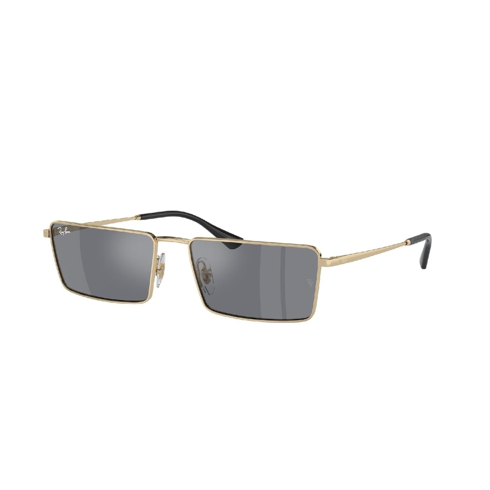 Óculos de Sol RB3741-92136V-59 Ray Ban Retangular Ouro Metal