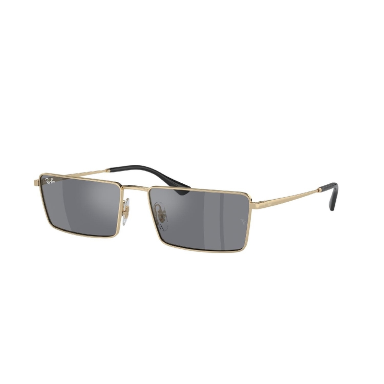 Óculos de Sol RB3741-92136V-59 Ray Ban Retangular Ouro Metal