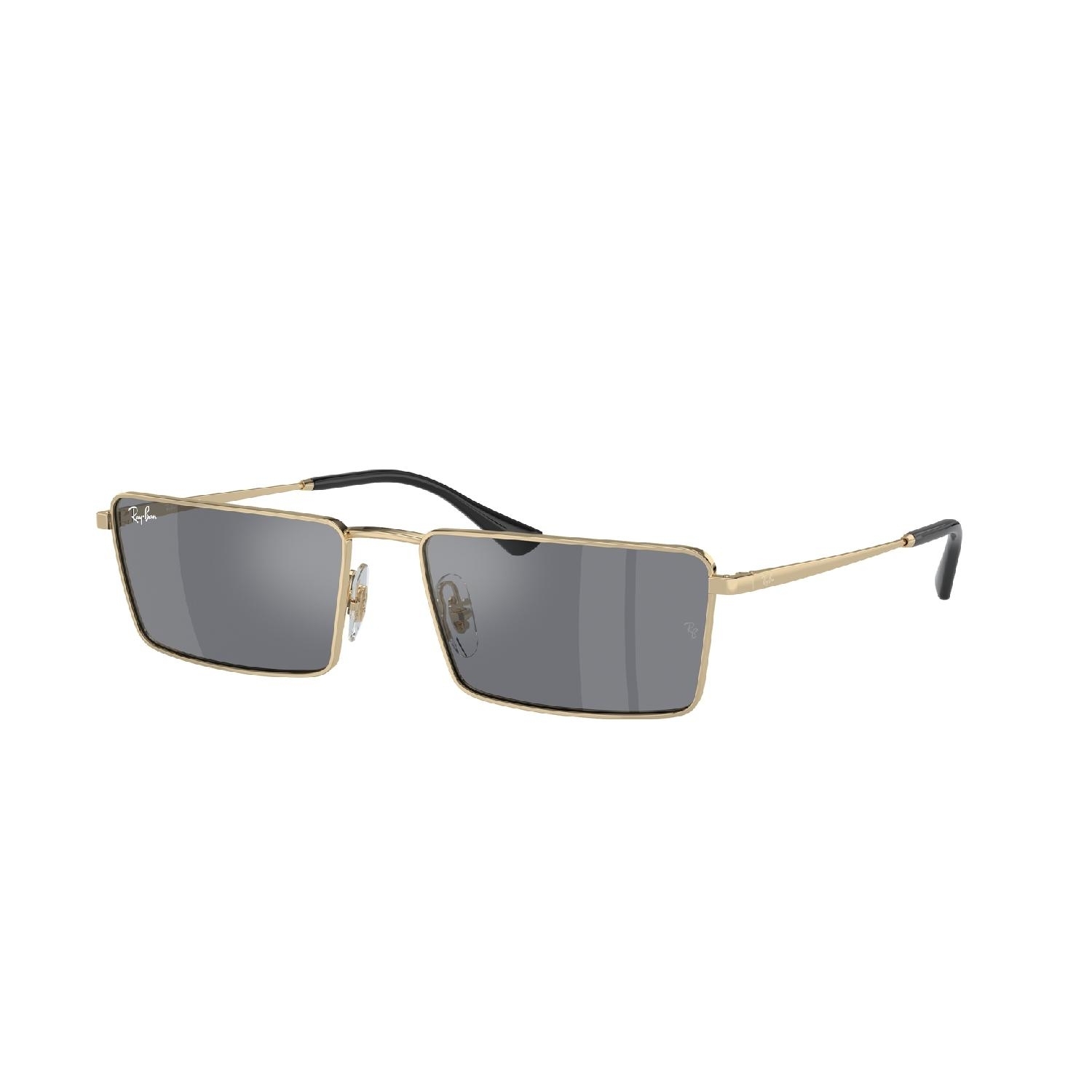 Óculos de Sol RB3741-92136V-59 Ray Ban Retangular Ouro Metal