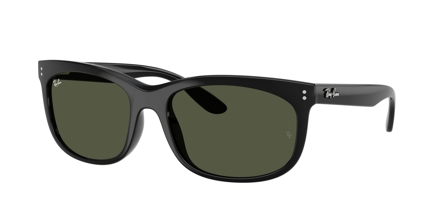 Óculos de Sol RB2389-90131-57 Ray Ban Retangular Com Cantos Arredondados Preto Propionato