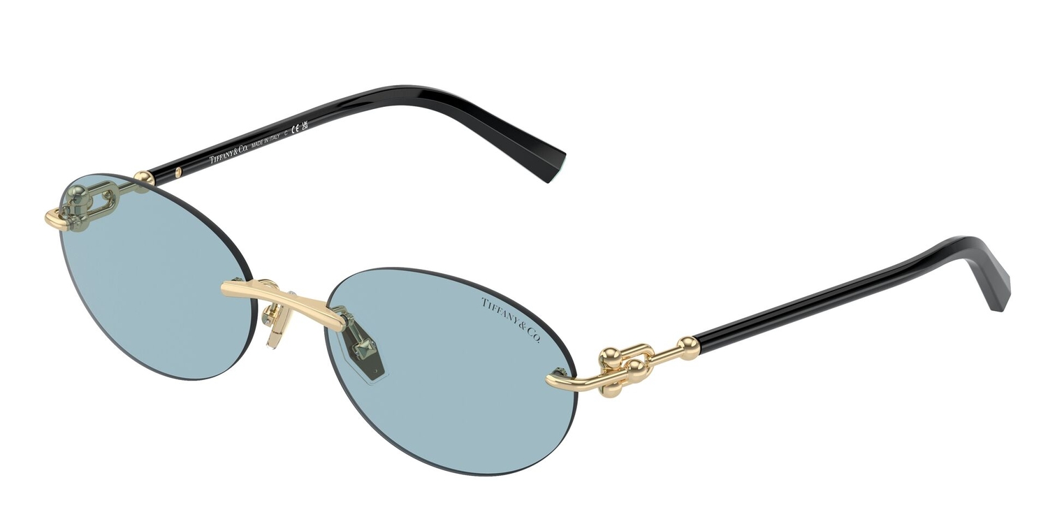 Óculos de Sol TF3104D-602180-56 Tiffany & Co Oval Ouro Metal