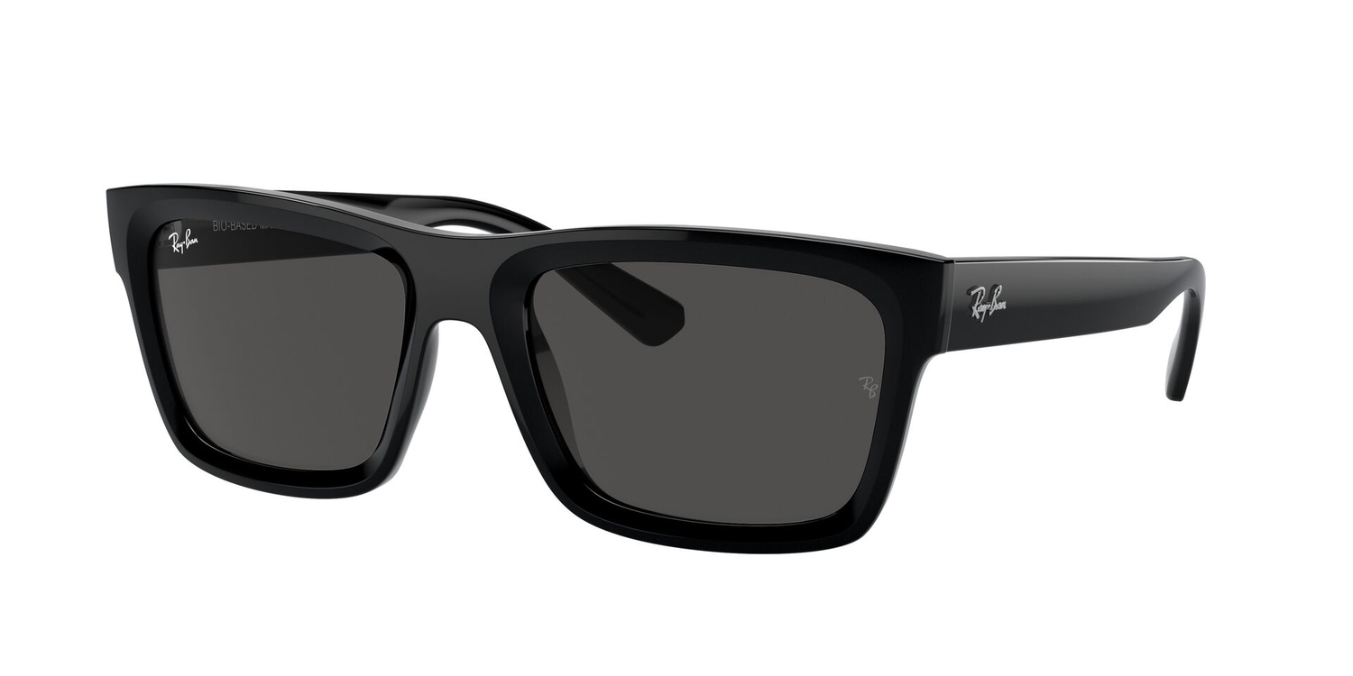 Óculos de Sol RB4396-667787-57 Ray Ban Retangular Preto Injetado