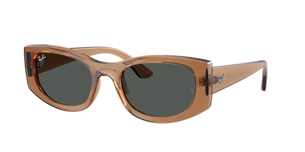 Óculos de Sol RB4446L-678487-54 Ray Ban Oval Marrom Injetado