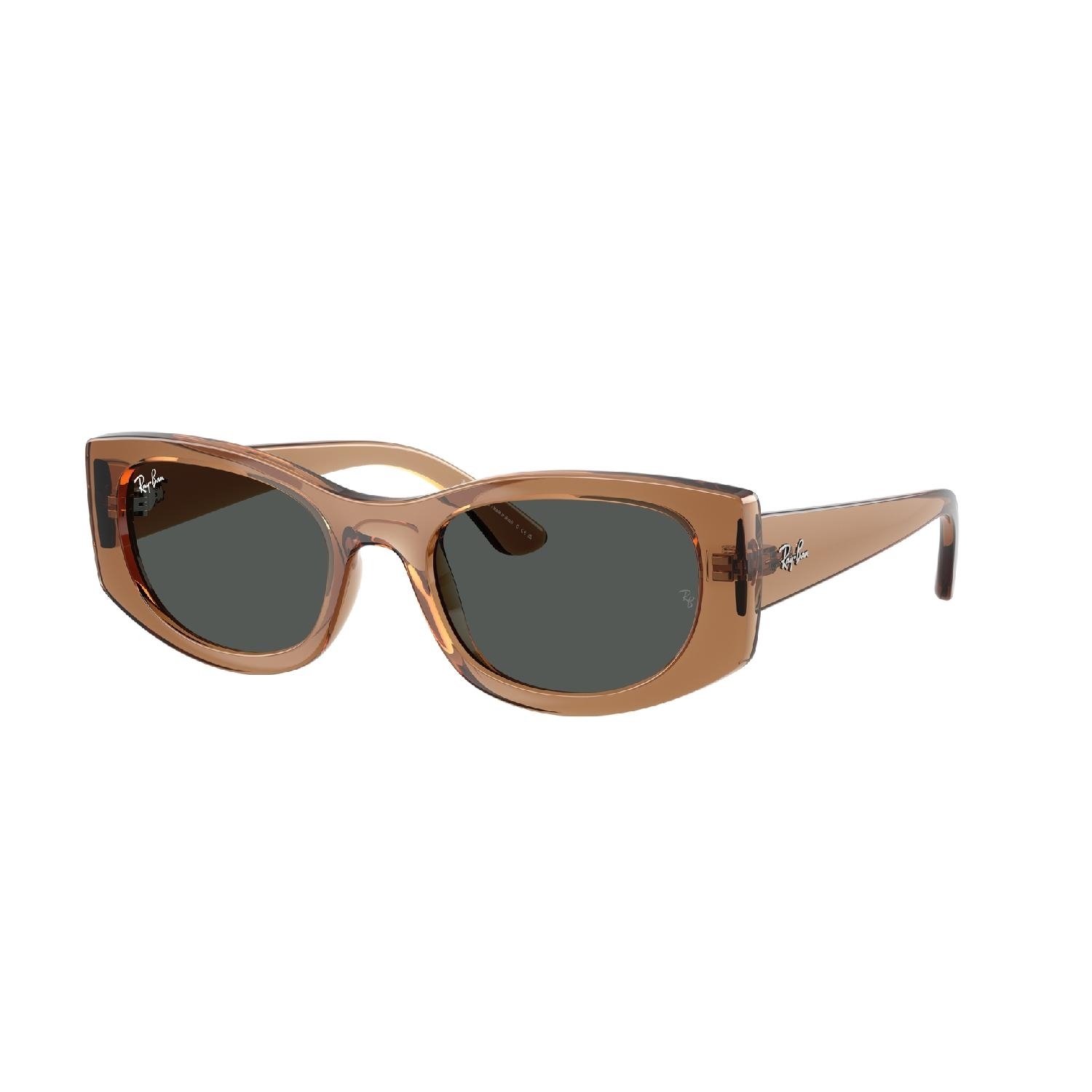Óculos de Sol RB4446L-678487-54 Ray Ban Oval Marrom Injetado