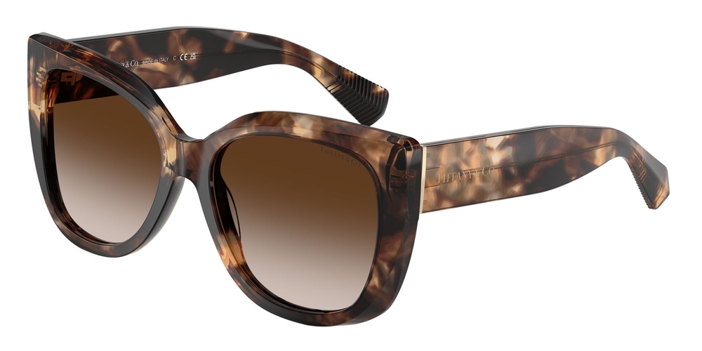 Óculos de Sol TF4229-84213B-55 Tiffany & Co Quadrado Marrom Acetato