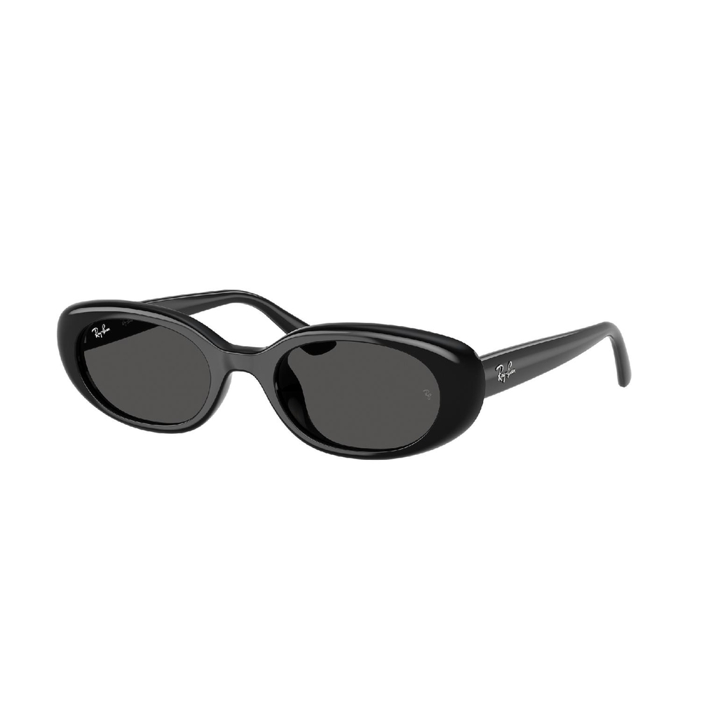 Óculos de Sol RB4441D-667787-53 Ray Ban Retangular Com Cantos Arredondados Preto Injetado