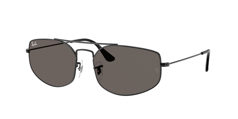 Óculos de Sol RB3845-002B1-57 Ray Ban Irregular Preto Metal