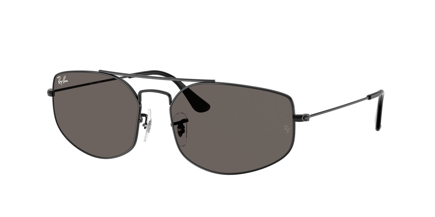 Óculos de Sol RB3845-002B1-57 Ray Ban Irregular Preto Metal