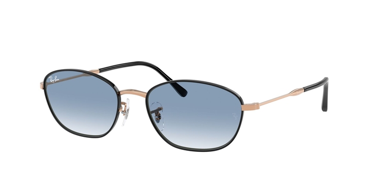 Óculos de Sol RB3749-92723F-58 Ray Ban Irregular Preto Metal