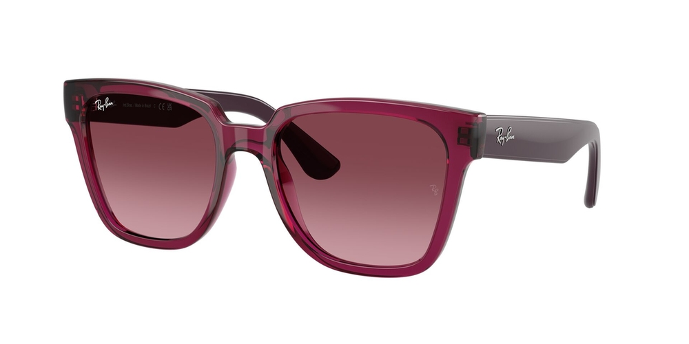 Óculos de Sol RB4437L-65668H-55 Ray Ban Quadrado Violeta Injetado