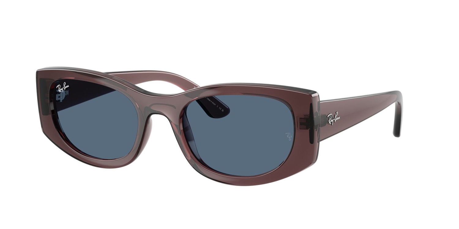 Óculos de Sol RB4446L-678580-54 Ray Ban Oval Marrom Injetado