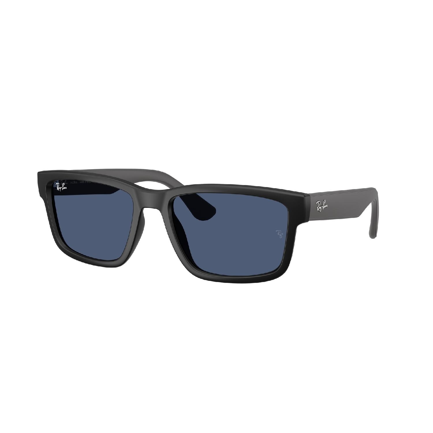 Óculos de Sol RB4438L-606980-58 Ray Ban Retangular Preto Injetado