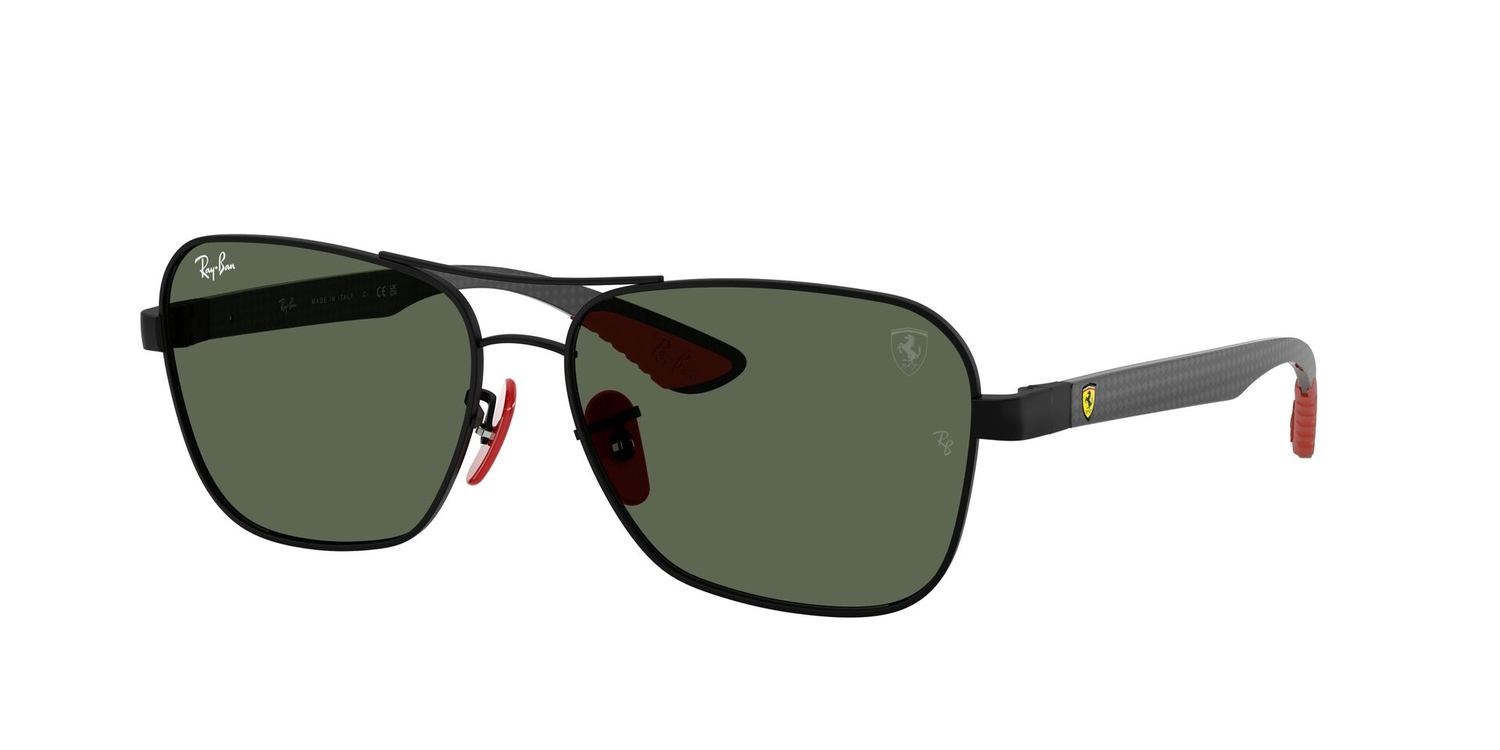 Óculos de Sol RB8336M-F00271-58 Ray Ban Quadrado Preto Metal