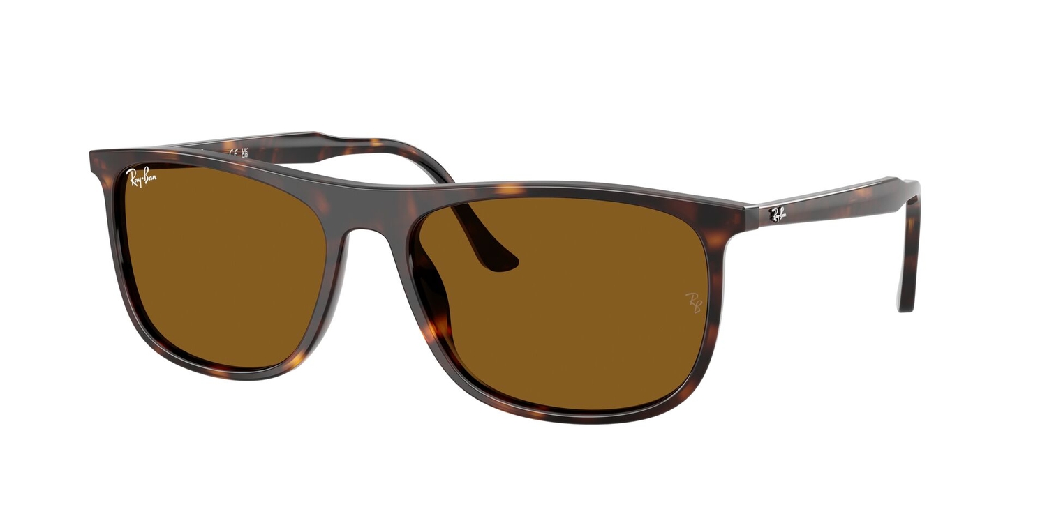 Óculos de Sol RB2216-90257-58 POL Ray Ban Retangular Tartaruga Acetato