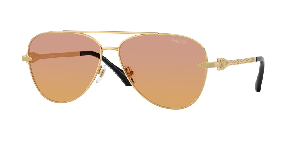 Óculos de Sol VE2283-1002EL-61 Versace Piloto Ouro Metal