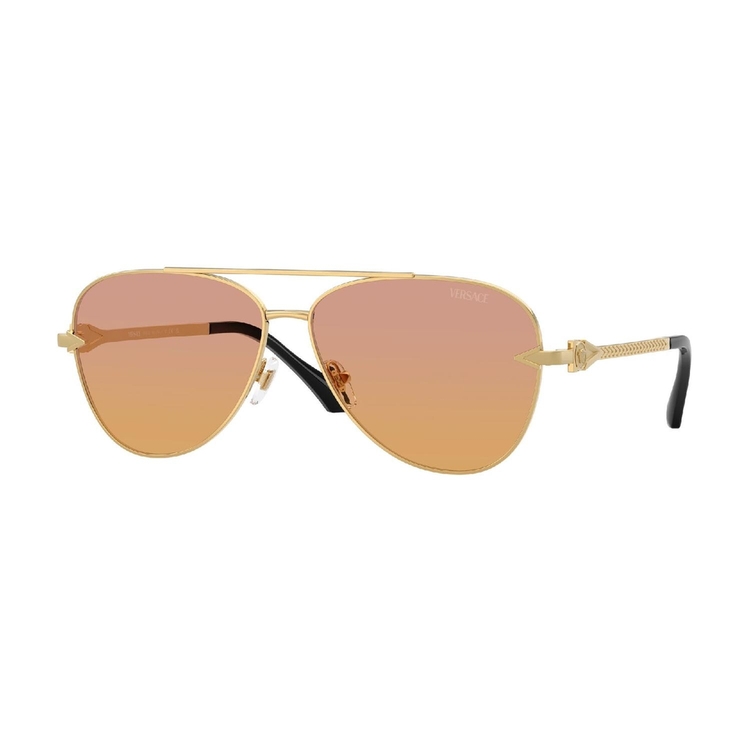 Óculos de Sol VE2283-1002EL-61 Versace Piloto Ouro Metal
