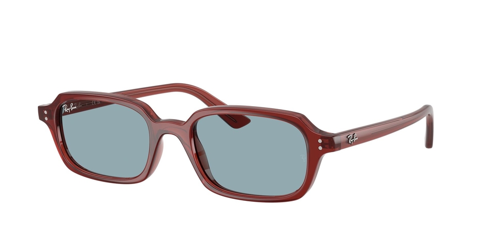 Óculos de Sol RB4455-680980-52 Ray Ban Retangular Com Cantos Arredondados Marrom Injetado